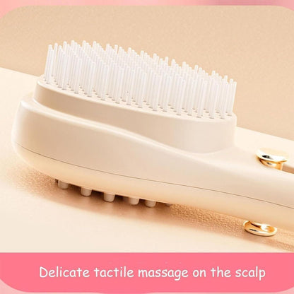 WISHCARTS Self-Cleaning New Big Size Self Cleaning Hairbrush,2 in 1 Comb