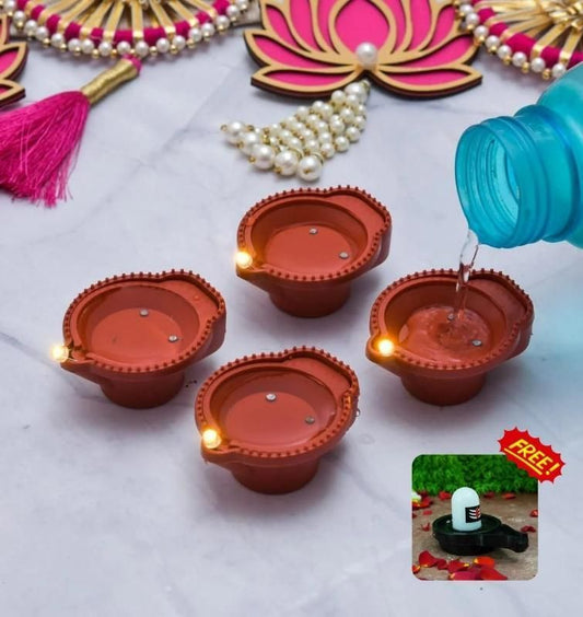 Water Sensor Eco-Friendly Diya with Shankarji Pind