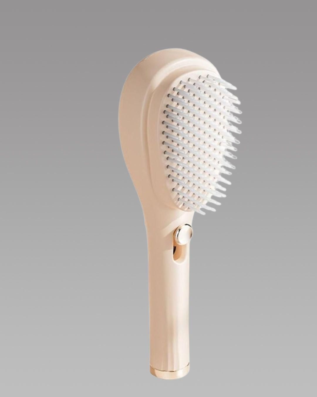 WISHCARTS Self-Cleaning New Big Size Self Cleaning Hairbrush,2 in 1 Comb